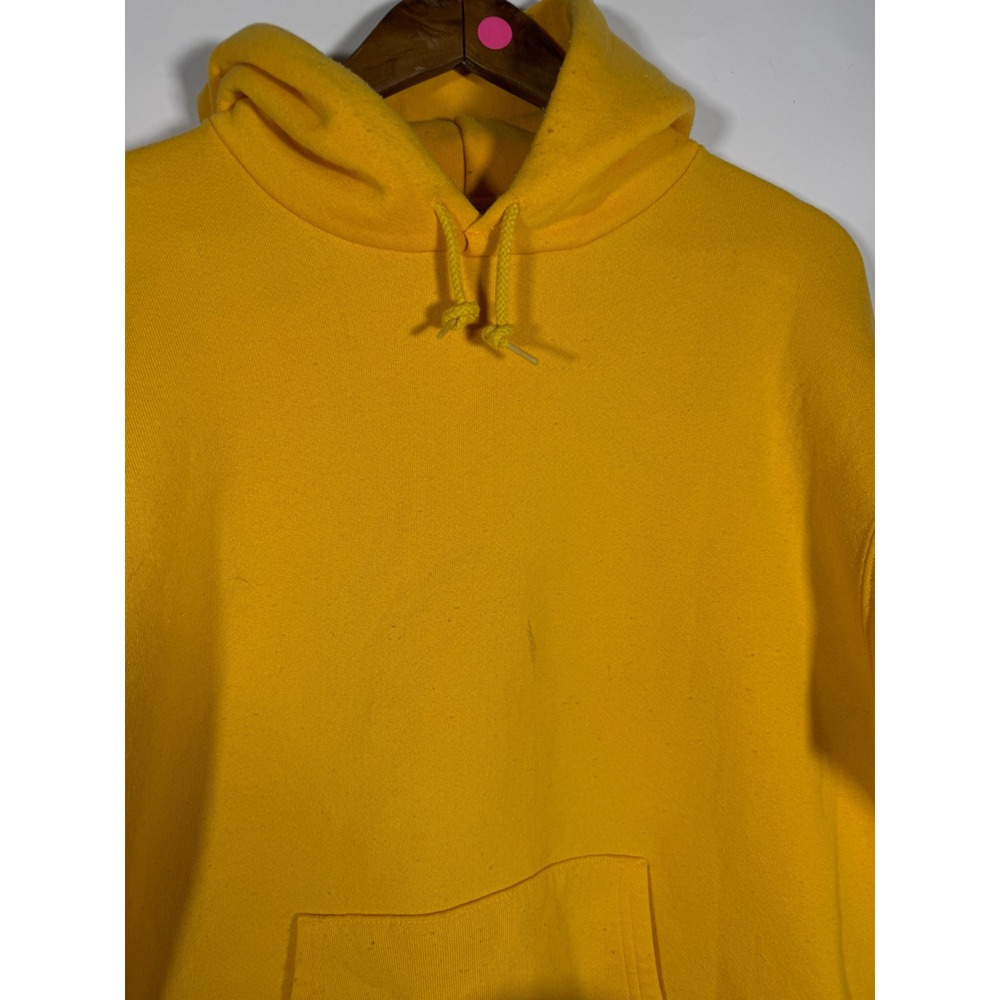 Vintage Soffe Heavy Sweats Hoodie Mens XL Yellow Pullover Made in USA